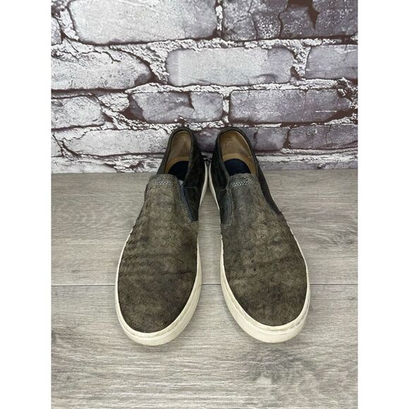 Sofft Green Grey Leather Slip On Snake Print Comfort Shoes Women’s Sz 9M US/40EU - Picture 15 of 16